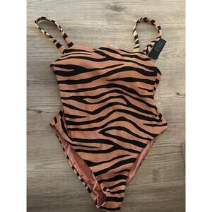 Volcom Womens Keep Up One Piece Swimsuit In Wild Ginger Swimsuit Size XXL
